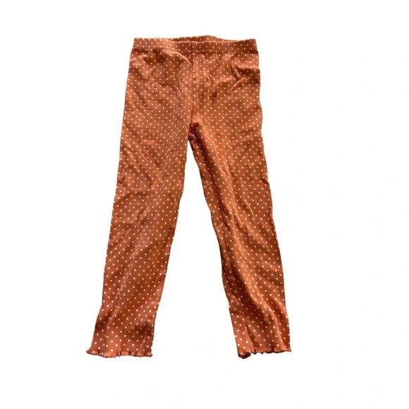 GYMBOREE EUC GIRLS LEGGINGS PANTS ORANGE HALLOWEEN FALL WINTER CASUAL SIZE 4 T - Picture 1 of 3